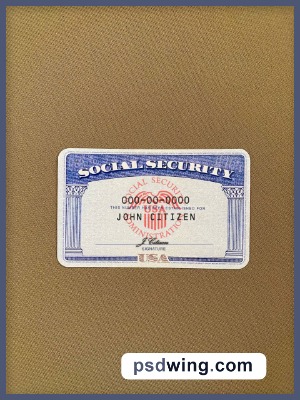 USA SSN Photolook - Dark Beige Textile Background (Front)